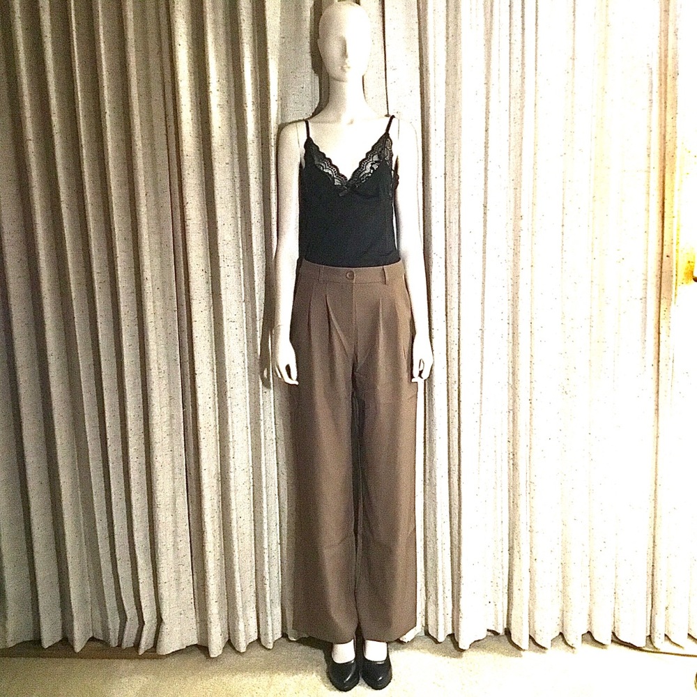 Princesss Polly Women's Brown Wide-Leg Pants Size 6